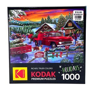 Kodak Premium 1000-Piece Jigaw Puzzle Nicks Christmas Trees RoseArt 2024 Holiday